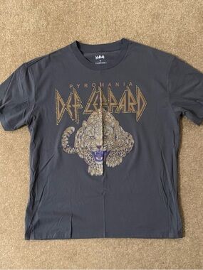 Def Leppard Pyromania Graphic Tee - Gray